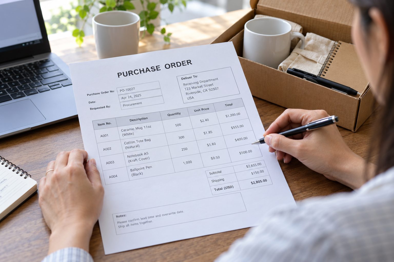 How to write a wholesale purchase order that prevents avoidable disputes