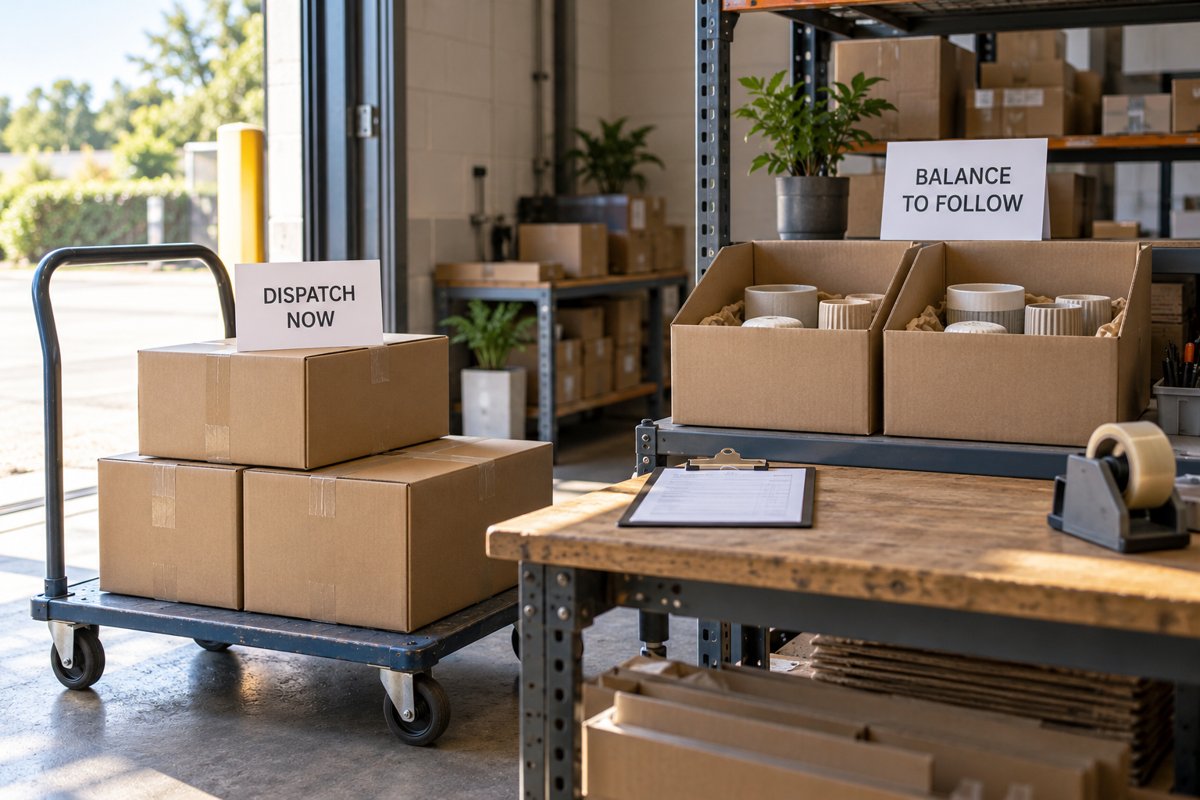 Split shipments: deciding when a partial wholesale delivery is worth the extra cost