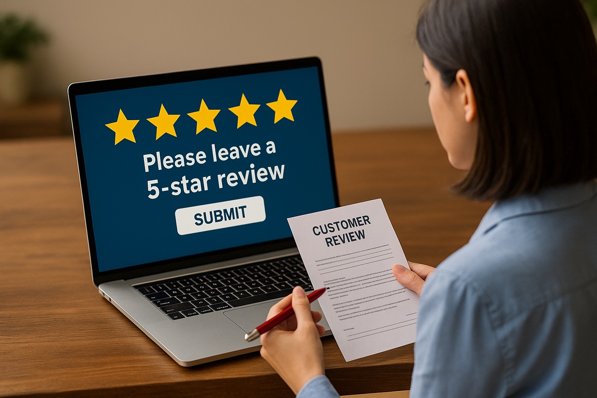 The Hidden Risk Behind Asking Customers for a Five-Star Review