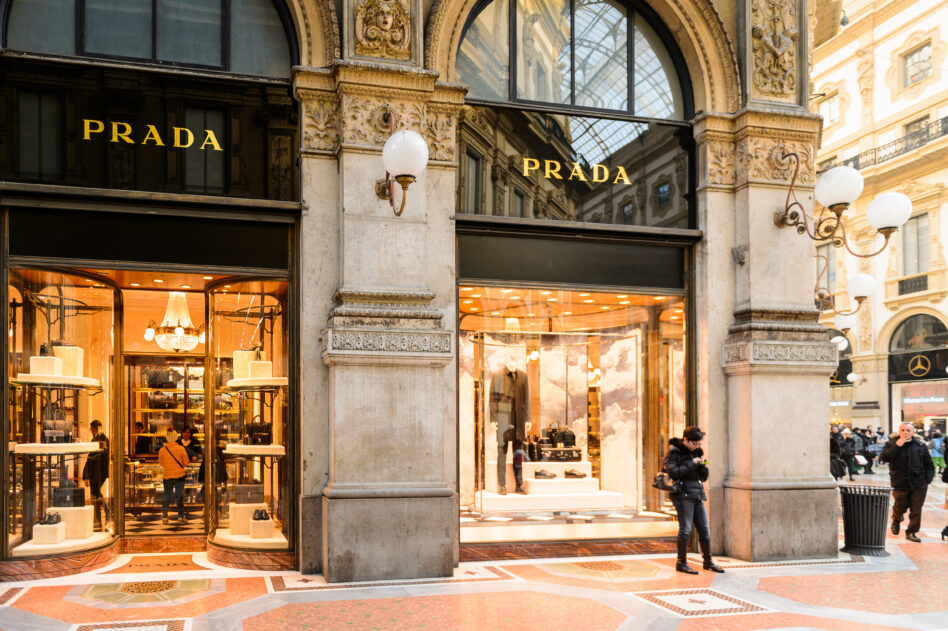 Prada shop in Milan