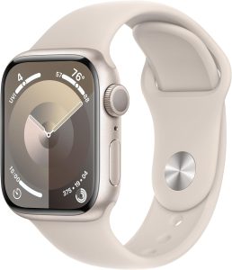 Apple Watch S9 - Starlight Wtach and Starlight Band